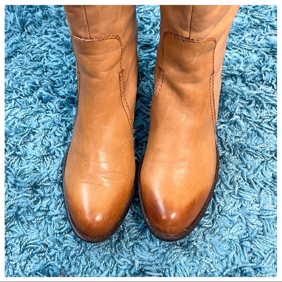 💕Like New Franco Sarto Camel Leather Boots💕 - Picture 5 of 16